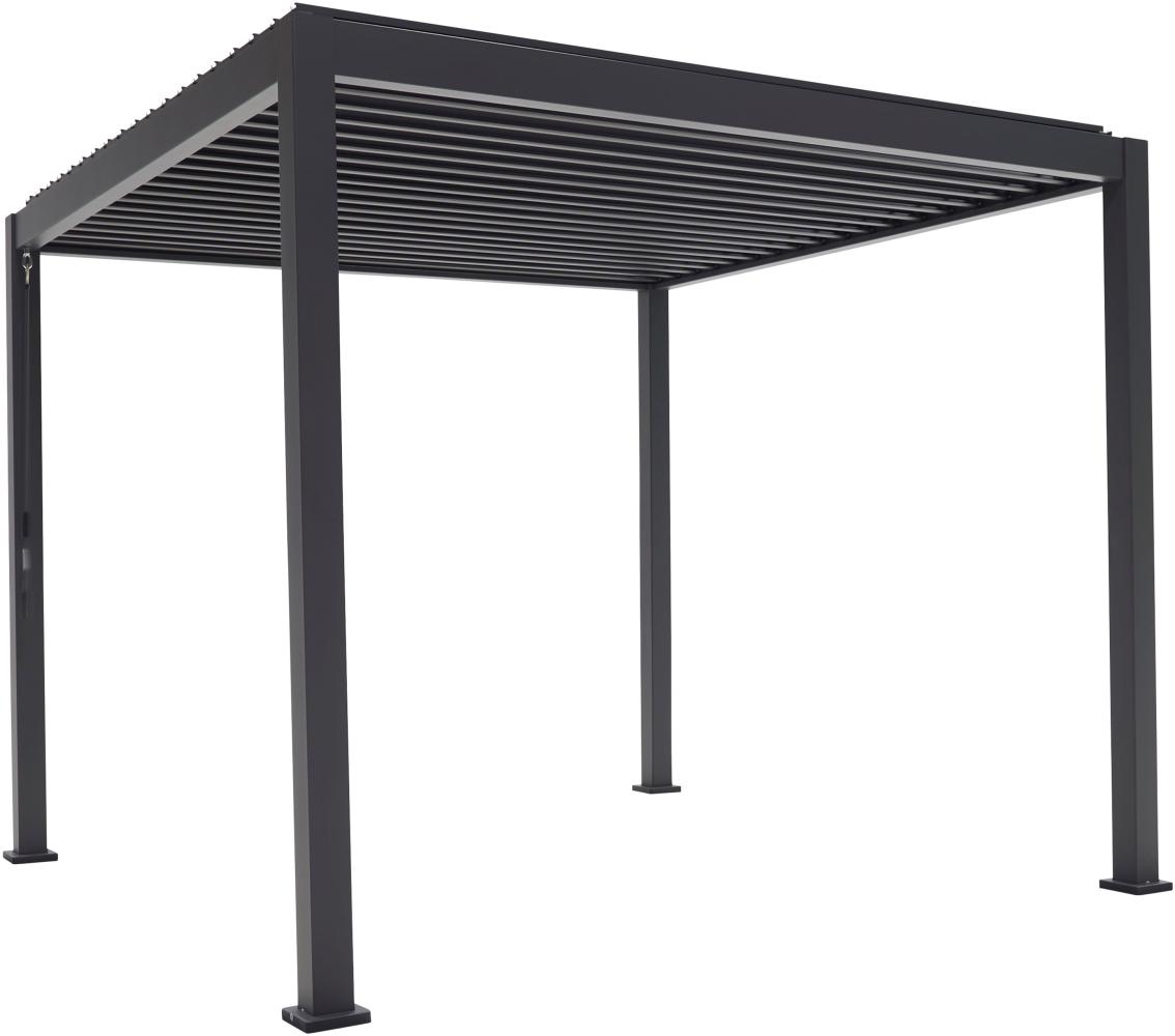 Pergola MIRADOR Basic 3x3 anthrazit Lamellendach Bild 1