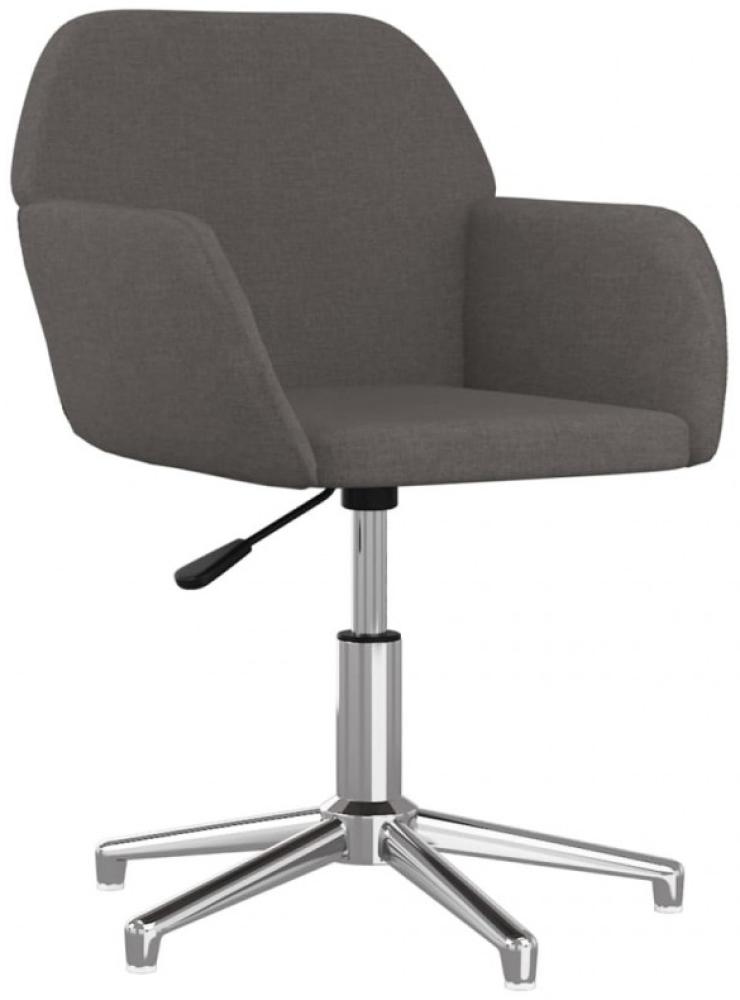 Bürostuhl Drehbar Dunkelgrau Stoff [344713] Bild 1