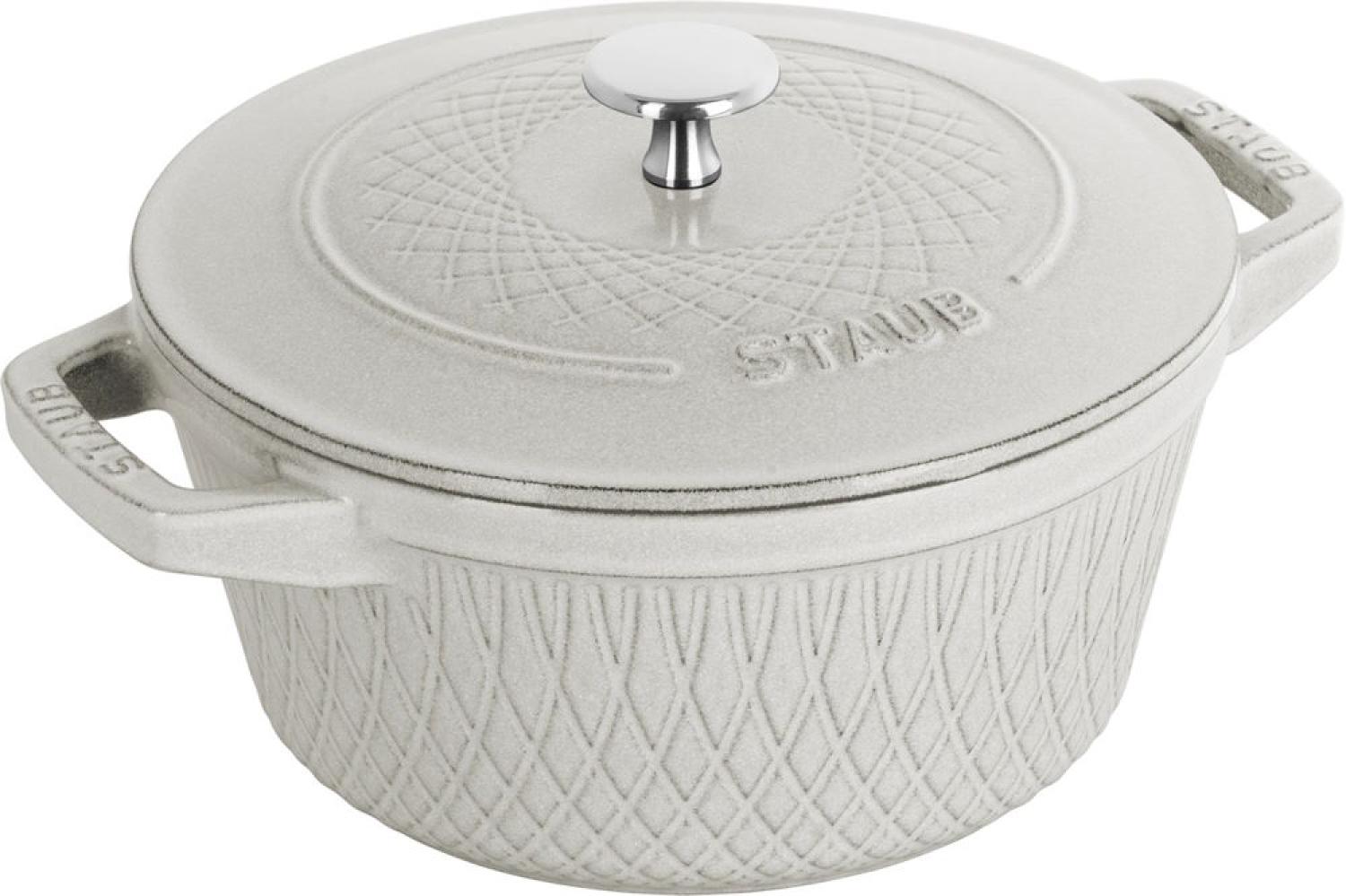 Staub La Cocotte Cocotte 24 cm, rund, Weisser Trüffel, Gusseisen Bild 1