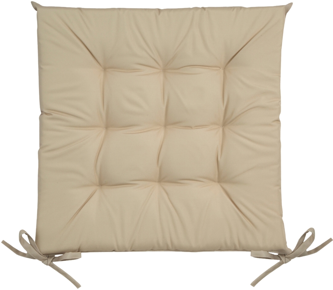 Wasserdichtes Stuhlkissen Outdoor GARTEN 01 40x40x5 beige Bild 1