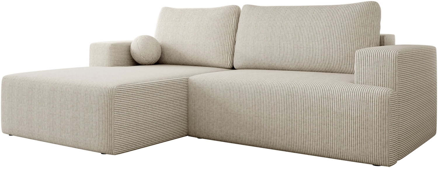 Ecksofa Mivo Cord (Farbe: Poso 100, Seite: Links) Bild 1