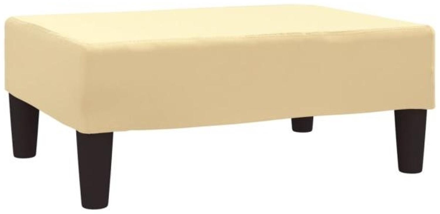 Fußhocker Creme 78x56x32 cm Samt [337696] Bild 1