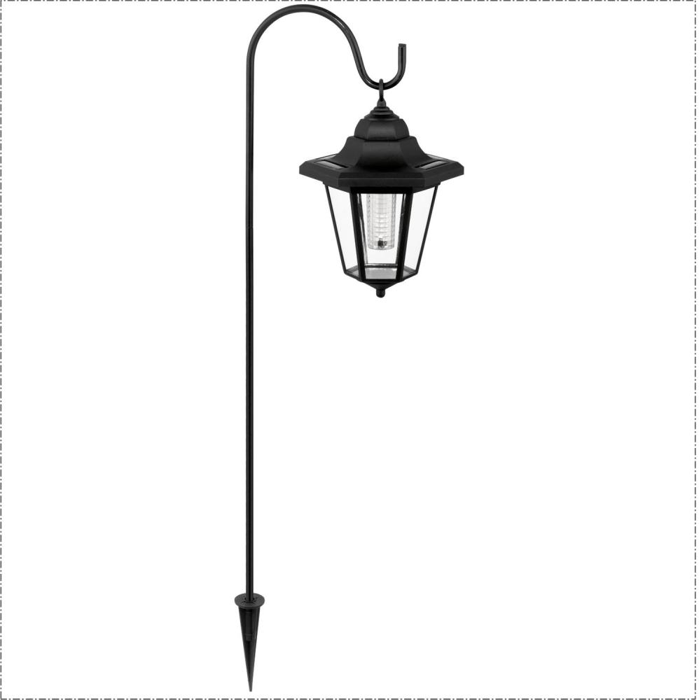 Eglo 90484 LED-SOLAR-LATERNE 1XLED SCHWARZ L:22cm H:74cm Bild 1