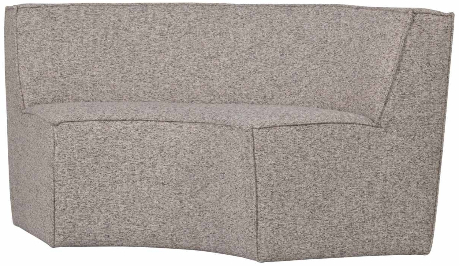 Basiclabel Essbank Europa aus Webstoff, 2-Sitzer, Beige, 131 x 131 x 85 cm Bild 1