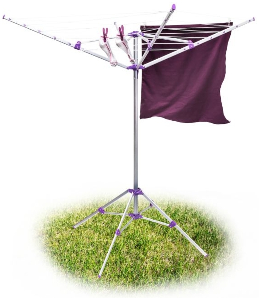 Wäschespinne 19 m Leine mit Standfuß Bild 1
