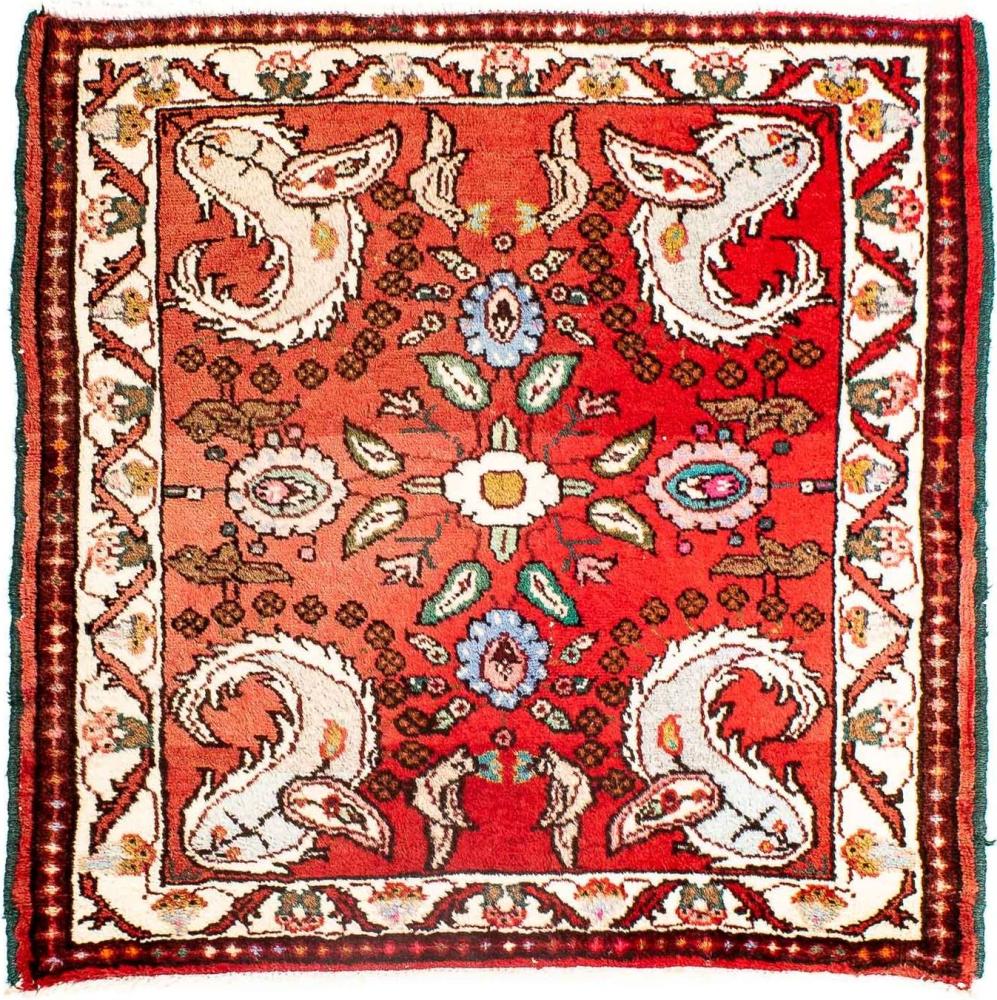 Morgenland Perserteppich - Classic quadratisch - 81 x 75 cm - rot Bild 1