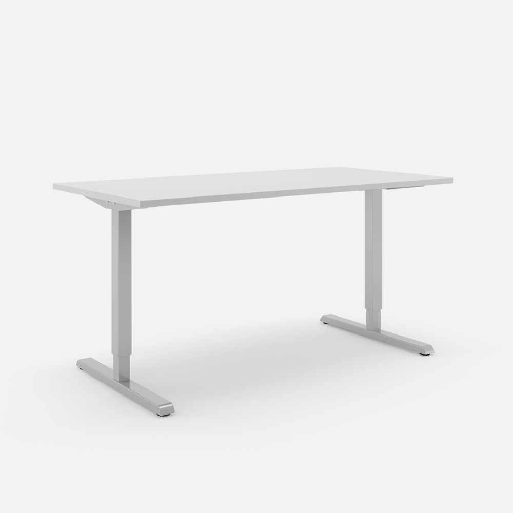 Steelforce 300 Schreibtisch - 180 , Lichtgrau , Silber Bild 1