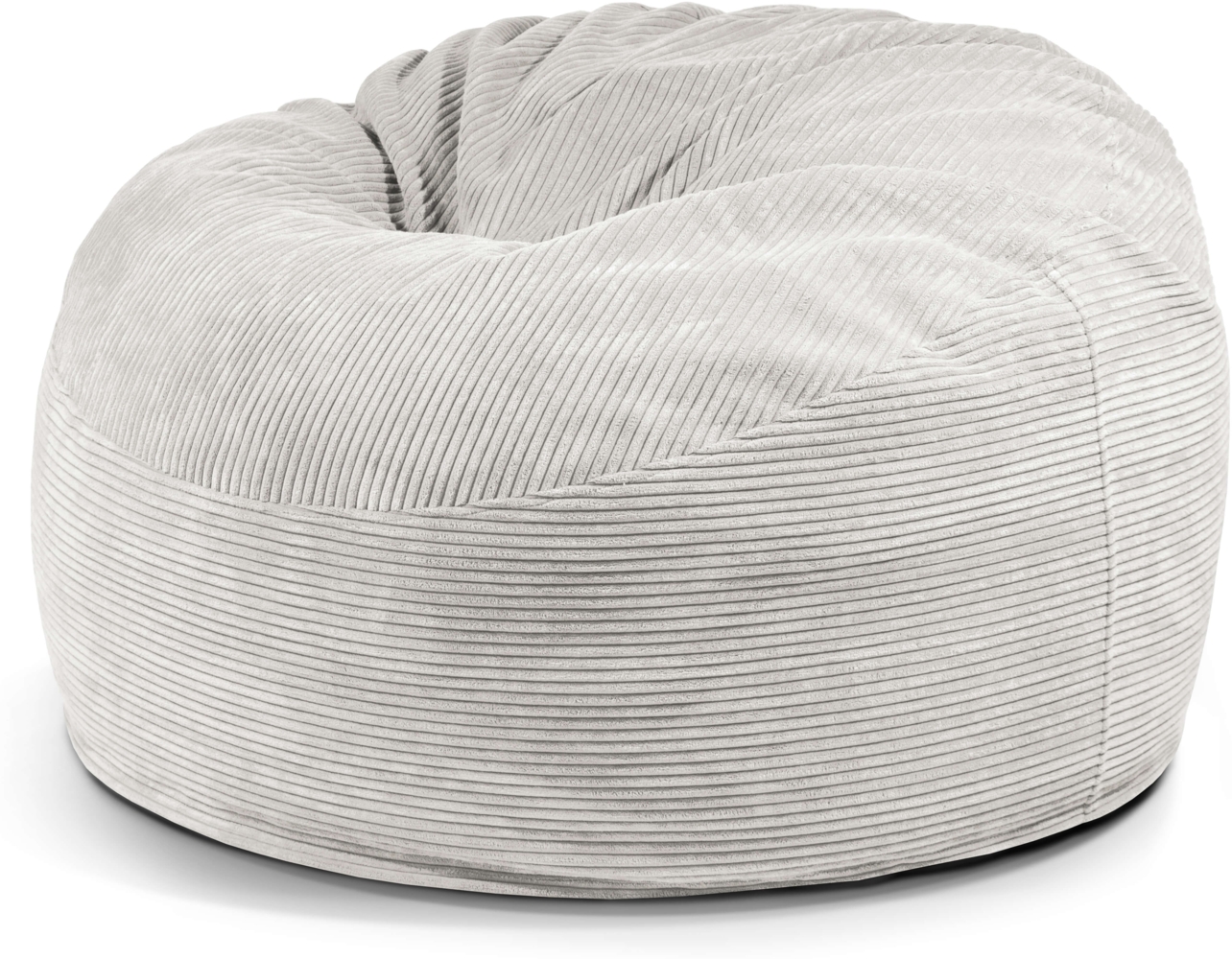 Schaumstoffsitzsack ‘OM 110‘, Bezugstoff - Waves, 100% Polyester, Snow, 75x110x110 cm. Bild 1