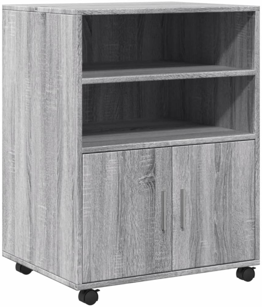 vidaXL Rollschrank Grau Sonoma 60x48x81 cm Holzwerkstoff 853169 Bild 1