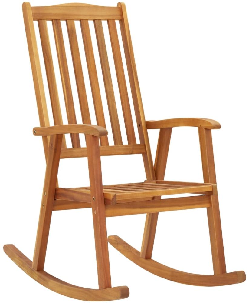 vidaXL Schaukelstuhl mit Auflagen Massivholz Akazie 3064184 Bild 1