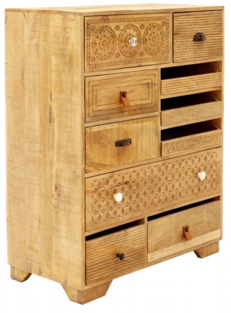 Kommode Manu 90x115x45 aus Mangoholz Bild 1