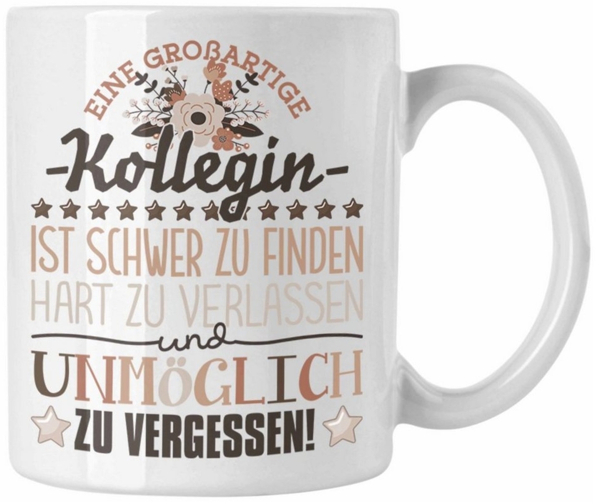 Trendation Tasse Trendation - Kollegin Abschied Tasse Abschiedsgeschenk Spruch Kollegin Bild 1