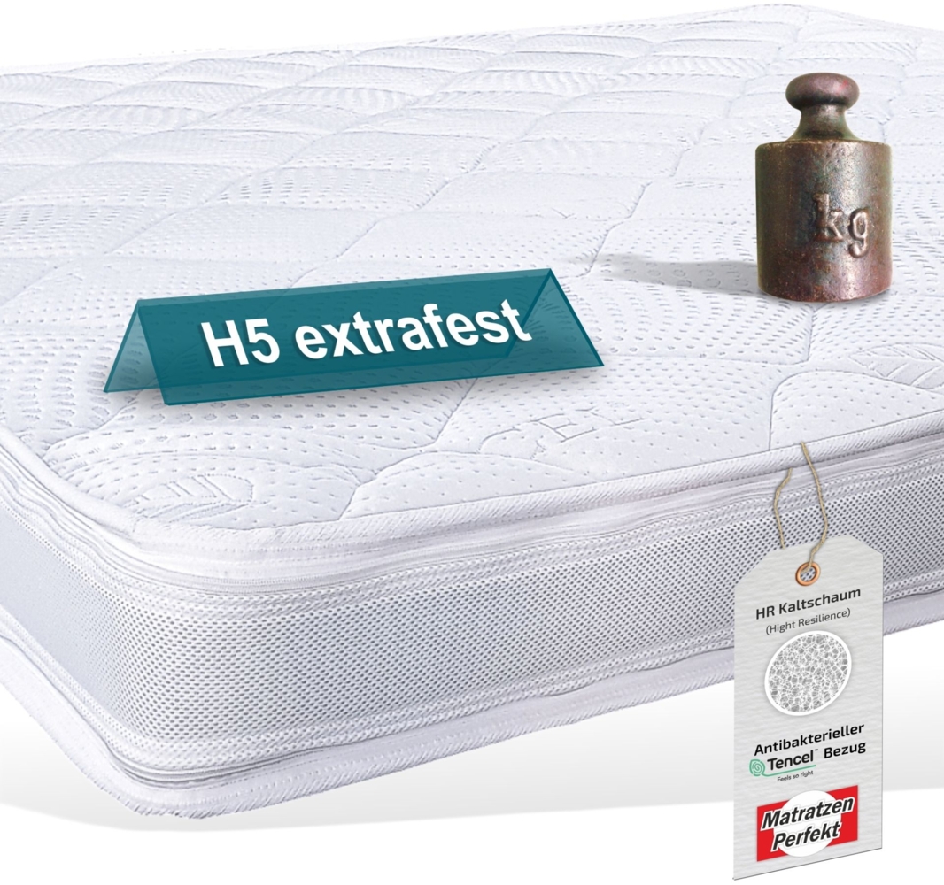 'Tokio' Kaltschaum-Topper, extra fest, Höhe 12cm, 90x200 cm Bild 1