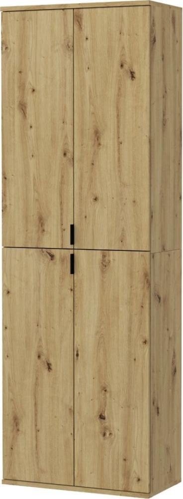 Garderobenschrank Line-Up in Eiche 61 x 193 cm Bild 1