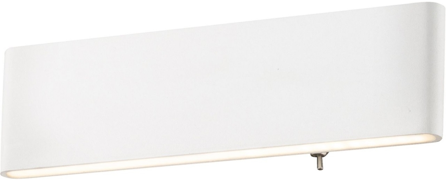 Wandleuchte Innen LED Wandlampe mit Schalter Wohnzimmer Weiß 41751-12W Bild 1