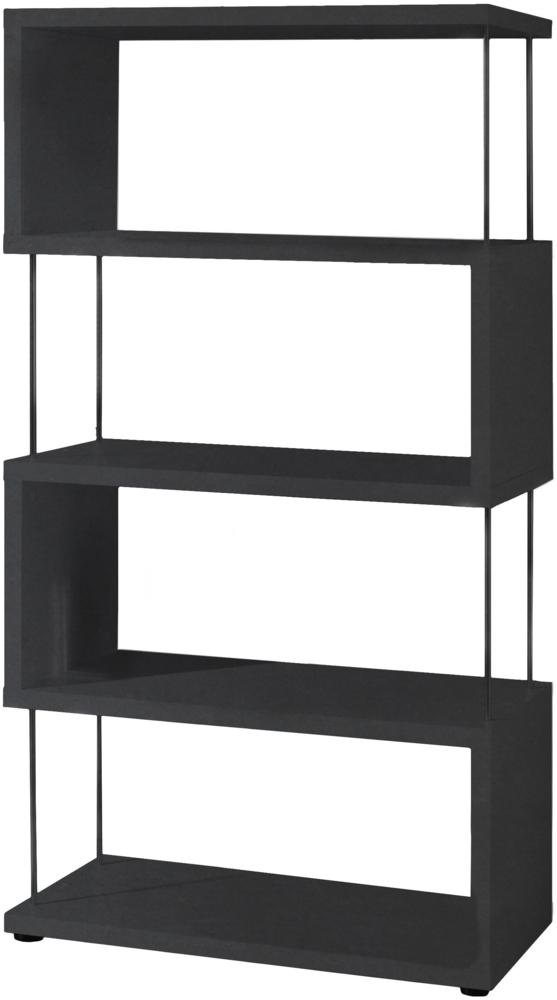 Regal Elga 33x33x65 Bücherregal , Schwarz Bild 1