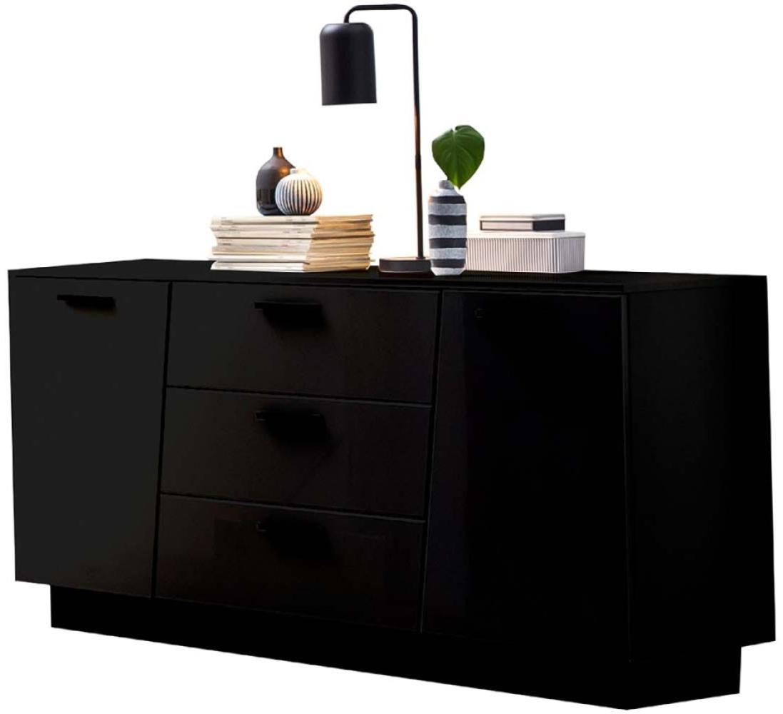 Sideboard Emira - Hochglanz Schwarz Bild 1