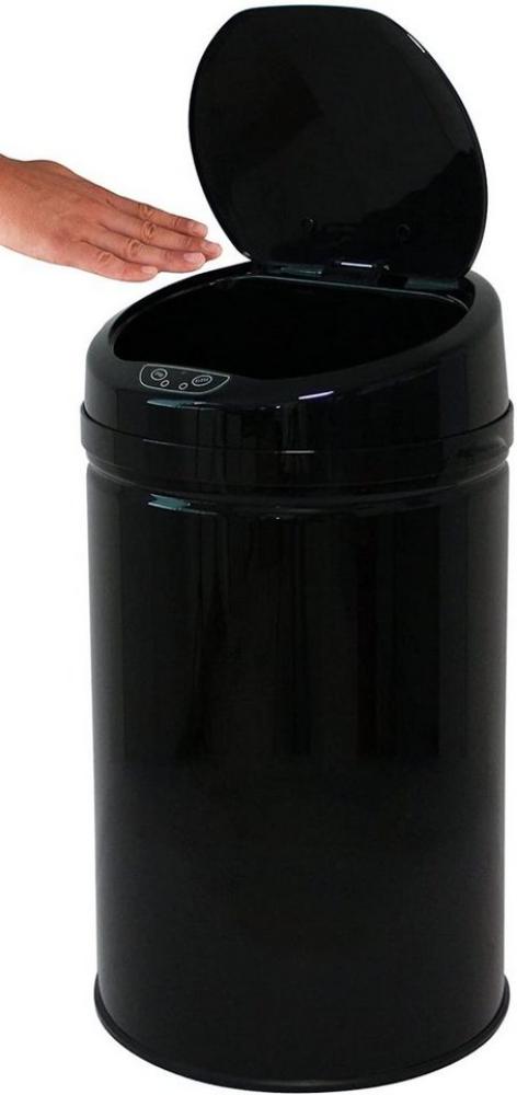 ECHTWERK Mülleimer INOX BLACK, Infrarot-Sensor, Korpus aus Edelstahl, Fassungsvermögen 30 Liter Bild 1