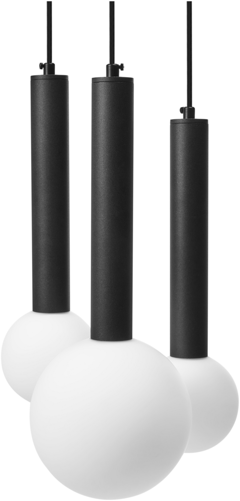 Hängeleuchte BOUES Metall Schwarz Bild 1