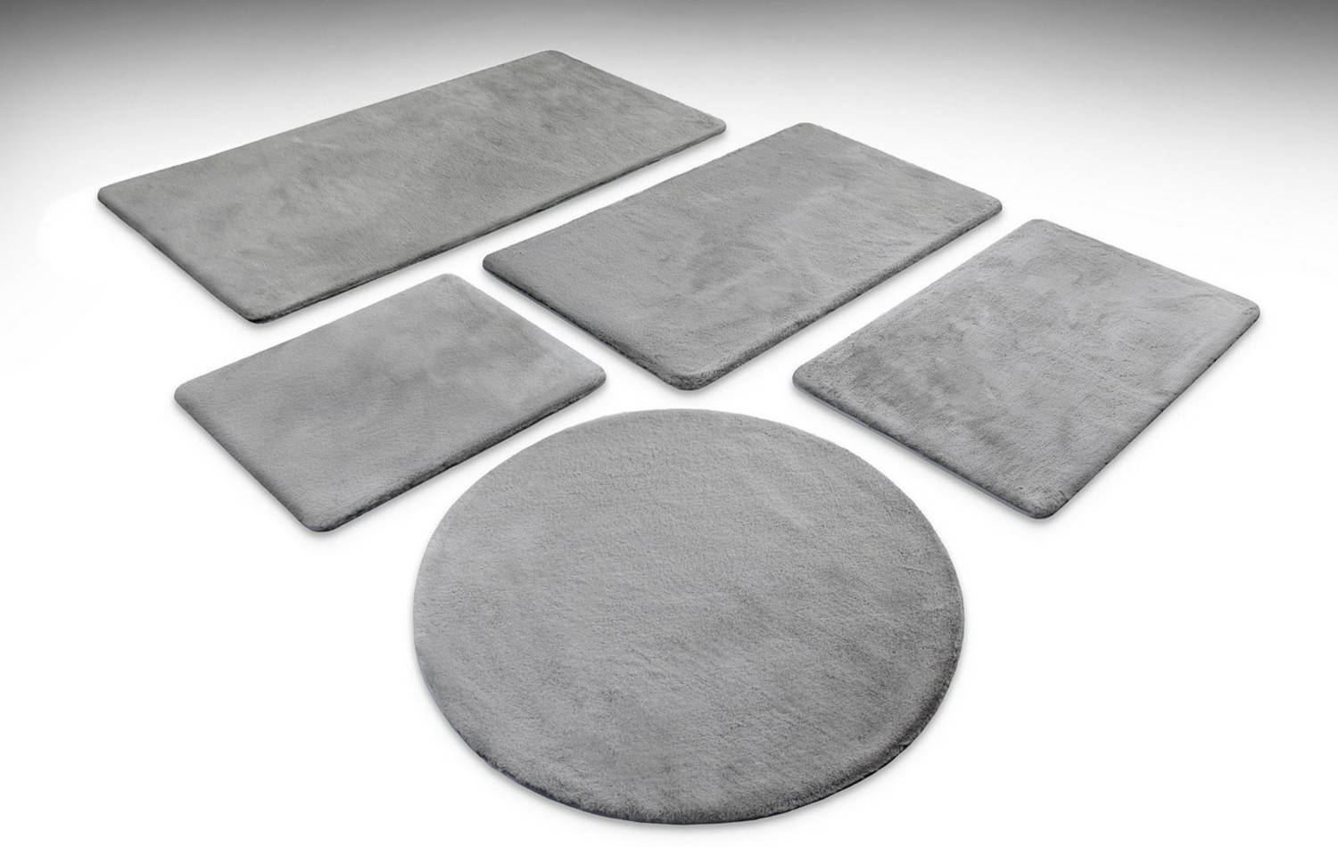 Wecon home Basics Badematte Emil, Höhe 25 mm, Polyester, rund, waschbar, rutschfest, strapazierfähig, pflegeleicht und super weich Bild 1