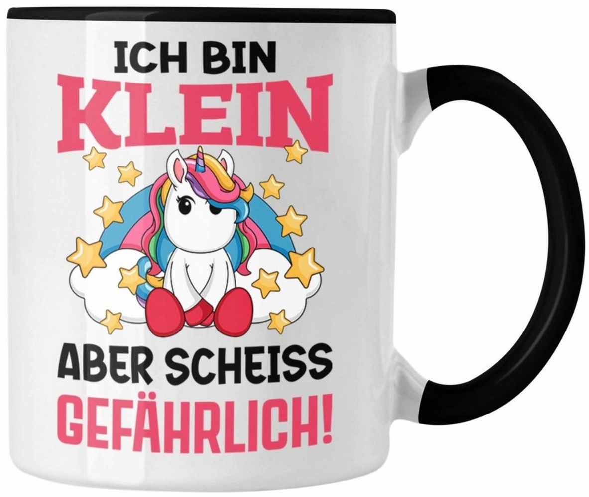 Trendation Tasse Trendation - Klein Aber Sch Gefährlich Lustige Einhorn Tasse mit Spruc Bild 1