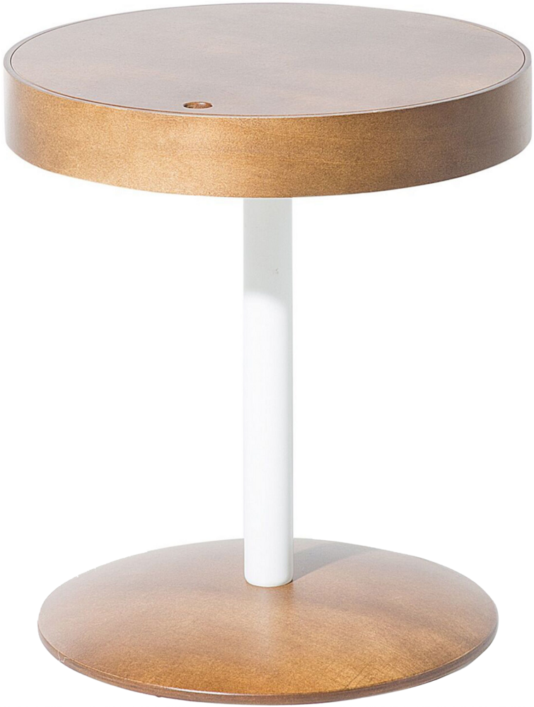 Beistelltisch Holz dunkelbraun ⌀ 40 cm OREGON Bild 1