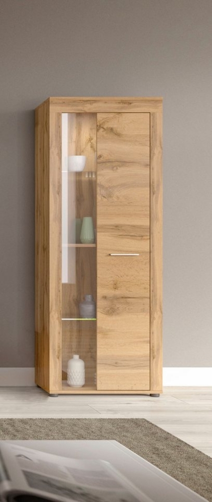 INOSIGN Standvitrine Aosta, Höhe 159 cm, in verschiedenen Farbausführungen 1 Tür, 3 Einlegeböden, 4 Fächer, Wohnzimmer, Vitrine, Glasvitrine Bild 1