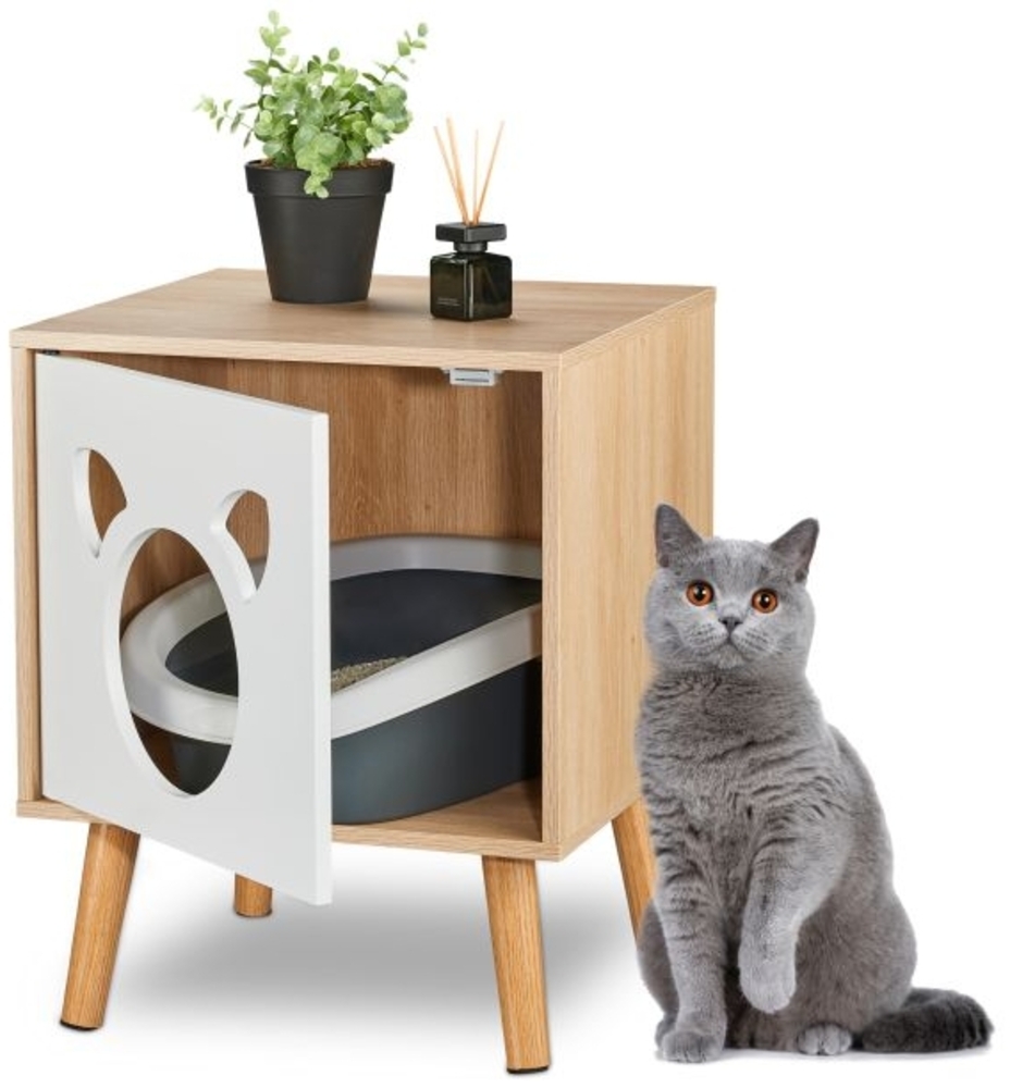 Katzenschrank mit aufklappbarer Tür Bild 1