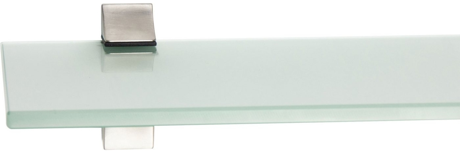 ib style Wandregal Glasregal 10mm satiniert 40 x 20 cm + Clip ECO, Glasboden aus ESG-Sicherheitsglas - Wandregal Bild 1