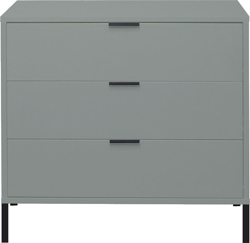 Kommode Erna 81x45x82 Pinie Green matt Lack 14719-Q Bild 1