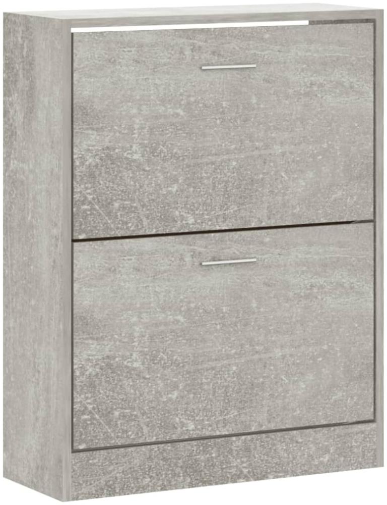 vidaXL Schuhschrank Betongrau 63x24x81 cm Holzwerkstoff 342559 Bild 1