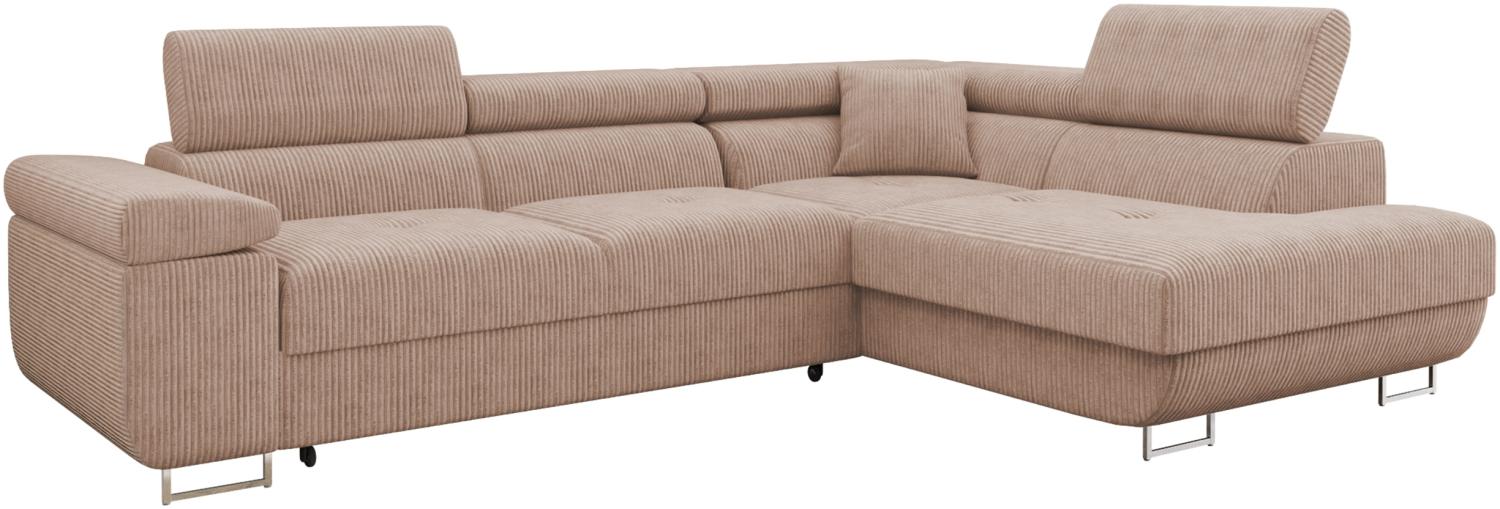 Ecksofa Torezio Cord (Farbe: Poso 52, Seite: Rechts) Bild 1