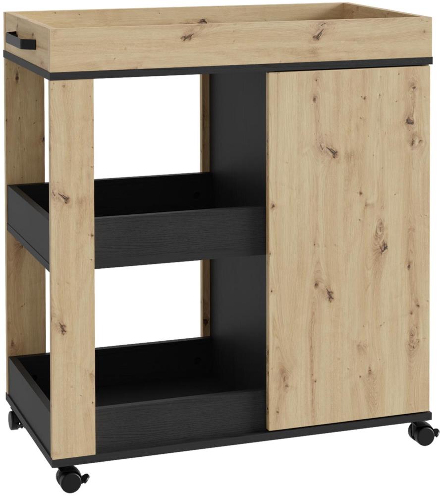 Barschrank >Hydra< in Artisan Eiche - 77,5x88,5x42cm (BxHxT) Bild 1