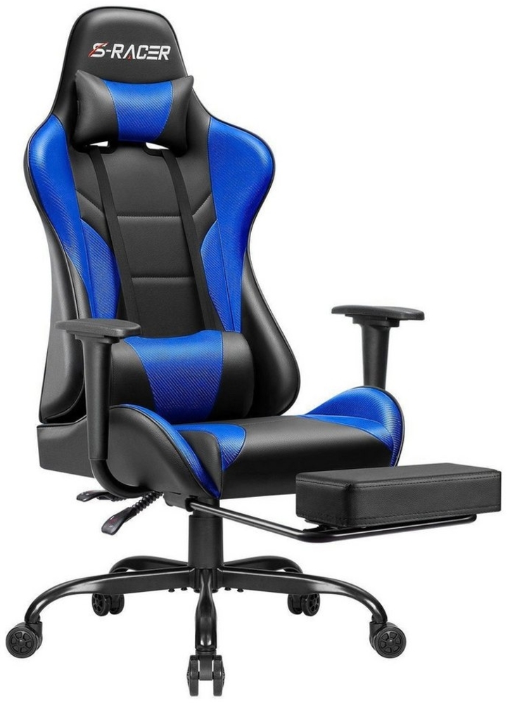 HOMALL Gaming-Stuhl Ergonomischer Gaming-Stuhl mit Fußstütze Verstellbare Rückenlehne 150° Bild 1