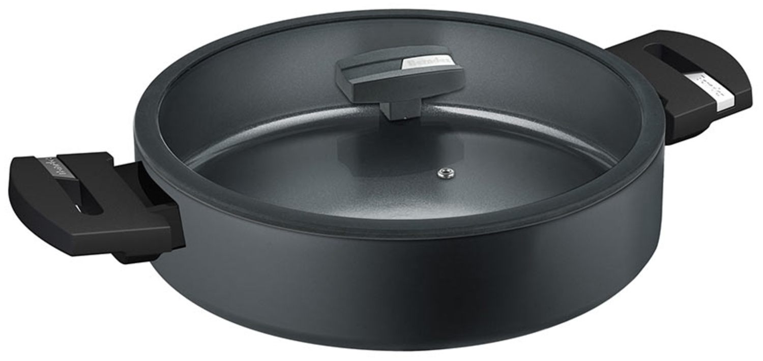 Berndes b. green Servierpfanne mit Glasdeckel, Pfanne, Aluminium, Schwarz, 28 cm, 0015446106 Bild 1