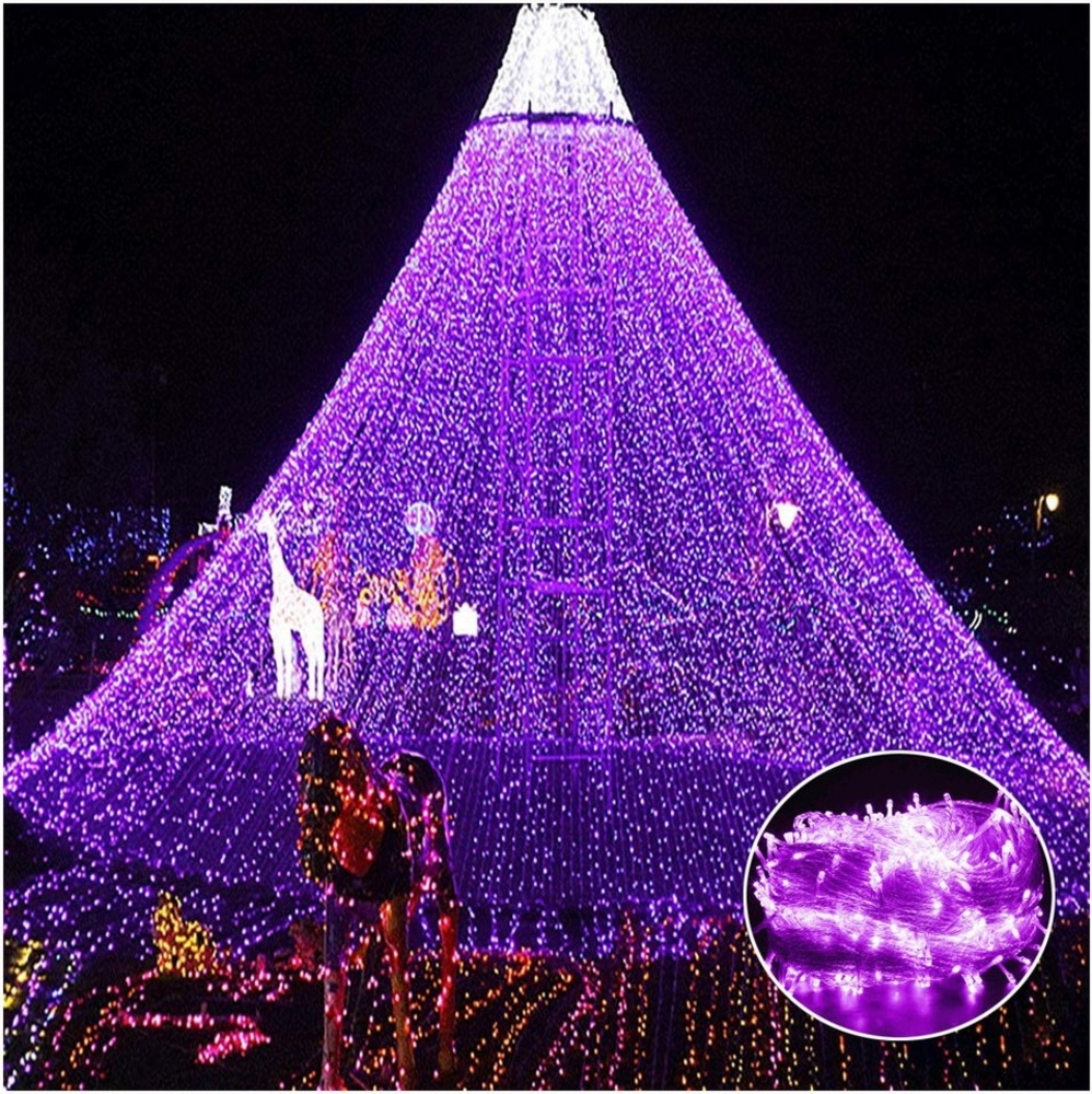 Sunicol Lichterkette 10-100M 8 Modi Lichterkette mit Stecker, für DIY Schlafzimmer Party Garten Hochzeit Deko Bild 1