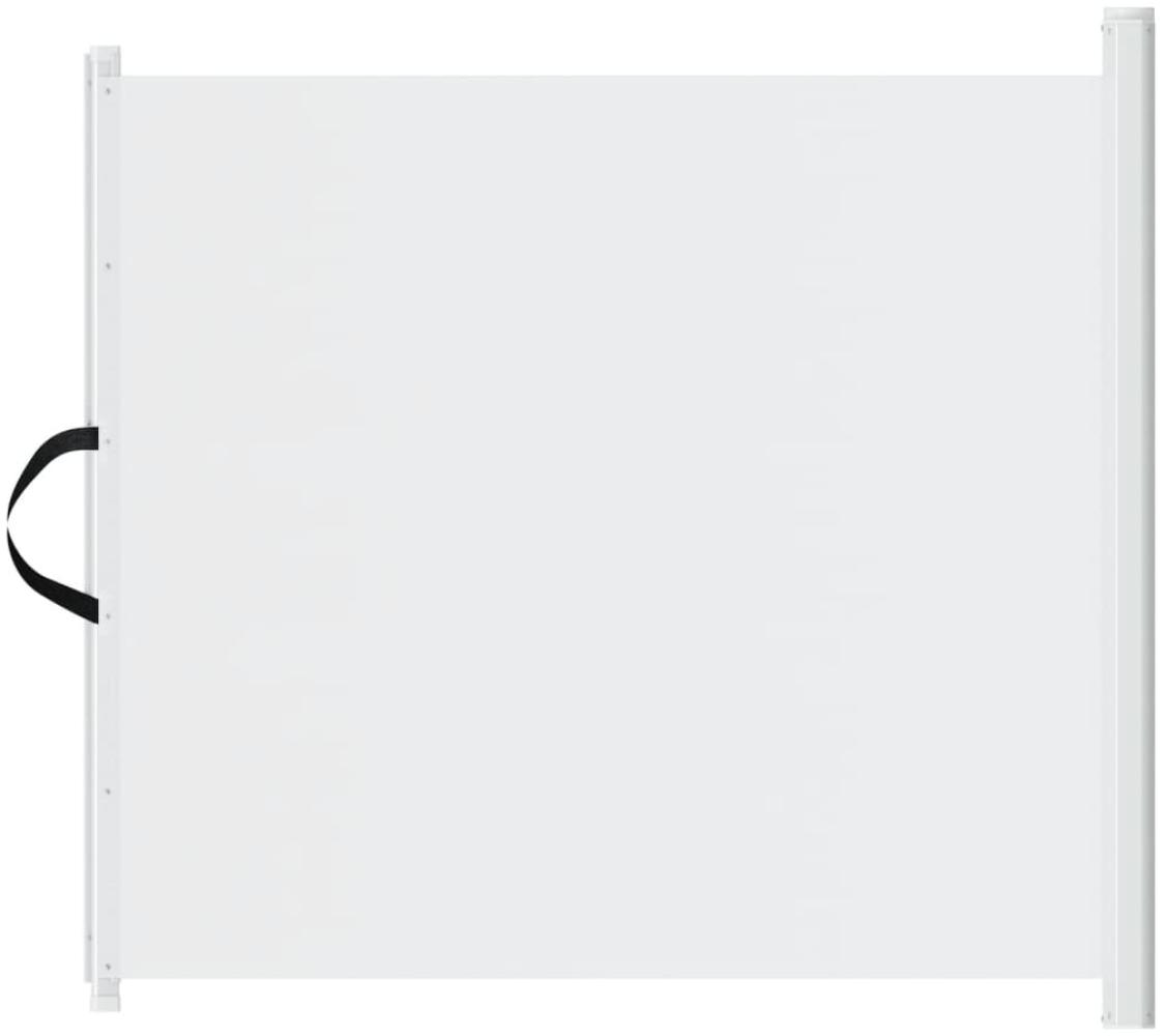 vidaXL Haustier-Barriere Ausziehbar Weiß 117,5x125 cm 4004130 Bild 1