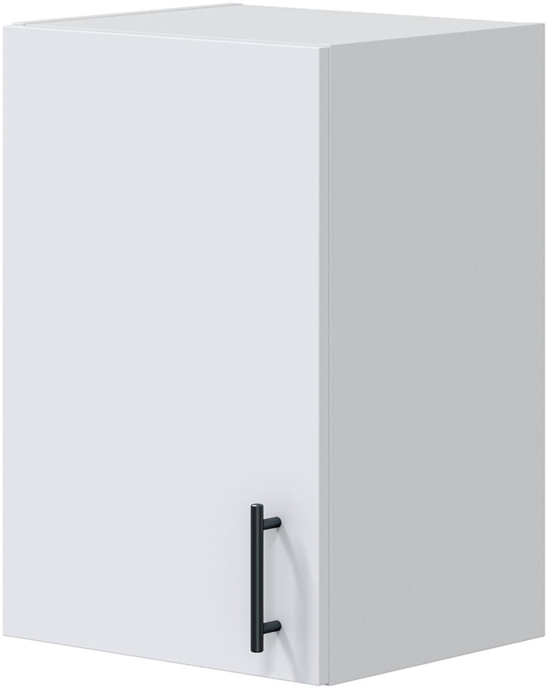 Dmora Hängeschrank 1 Tür Thyra, Wandregal, Multifunktionshilfe-Schrank, 40x34 h59 cm, Weiß Bild 1