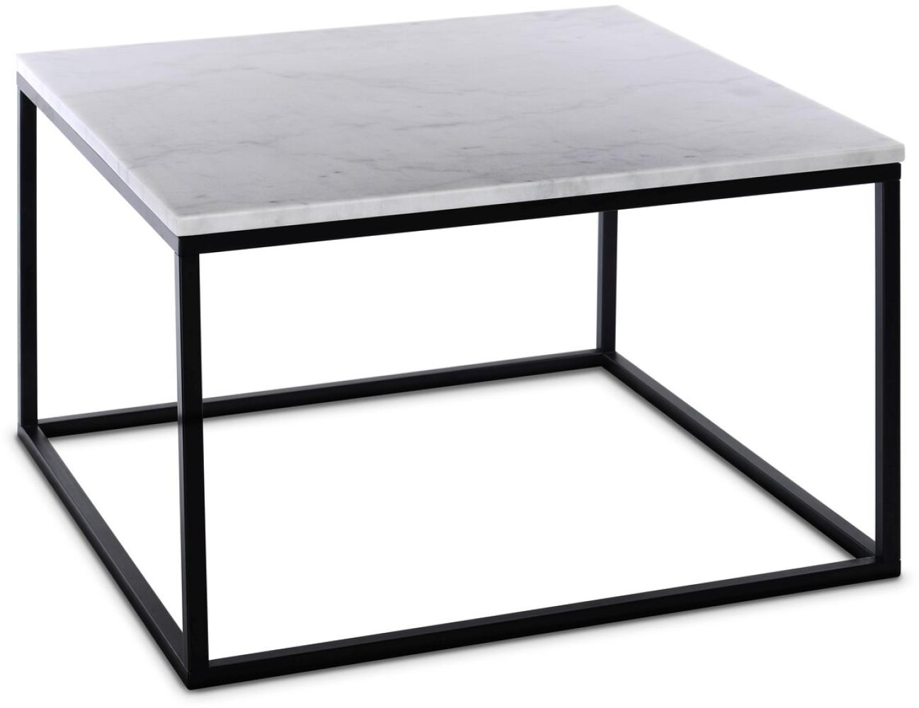 Sit Möbel This & That Couchtisch L = 75 x B = 75 x H = 48 cm Platte weiß, Gestell schwarz Bild 1