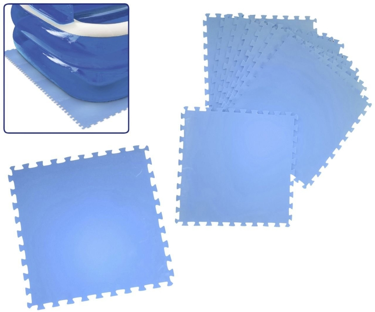 Poolmatte Bodenschutzmatte Puzzlematte Unterlage 8er Set 50x50cm Pool Fliesen Bild 1