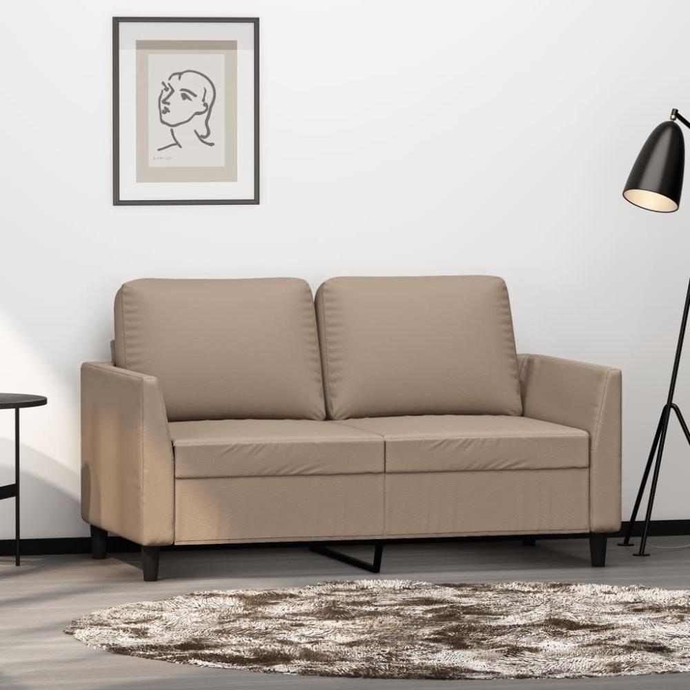 vidaXL 2-Sitzer-Sofa Cappuccino-Braun 120 cm Kunstleder 359332 Bild 1