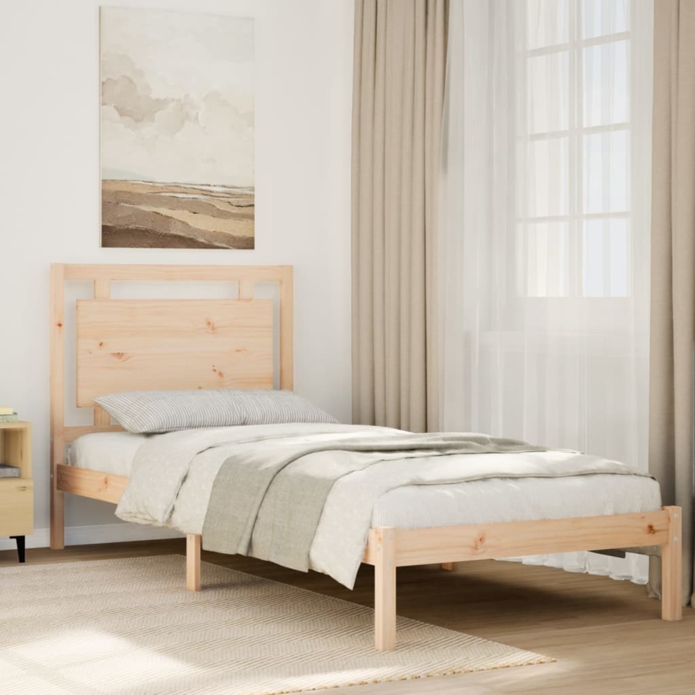 vidaXL Massivholzbett Extra Lang ohne Matratze 100x220 cm 3309199 Bild 1