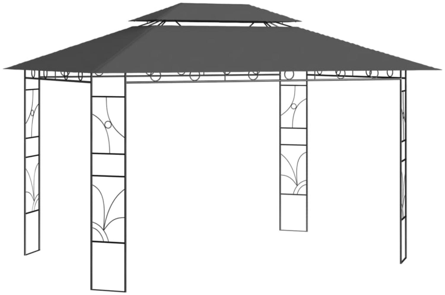 vidaXL Pavillon 4x3x2,7 m Anthrazit 160 g/m² 313917 Bild 1