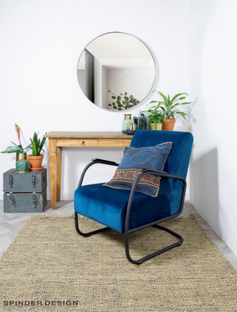 Spiegel Donna 5 Stahl 90 cm schwarz Bild 1