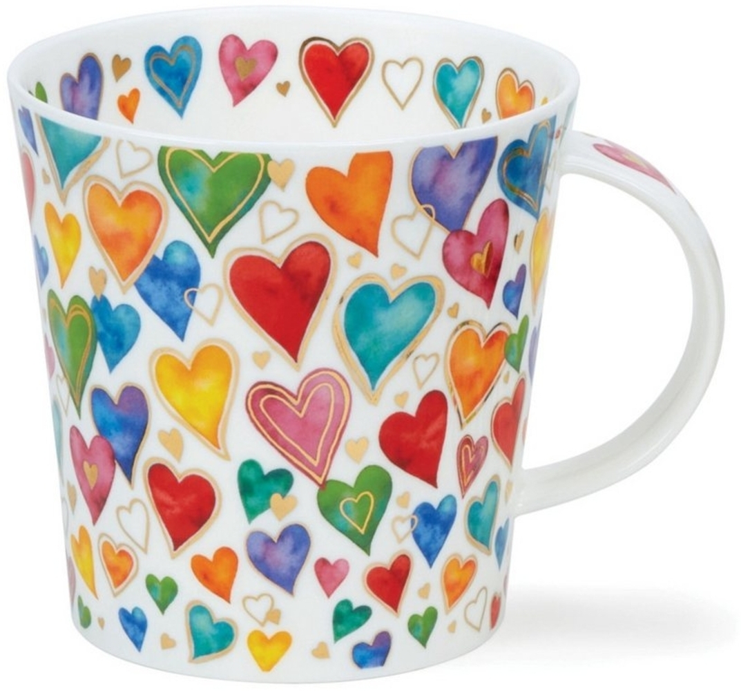 Dunoon Tasse Dazzle Hearts Cairngorm 0,48 l Fine Bone China Porzellan Bild 1