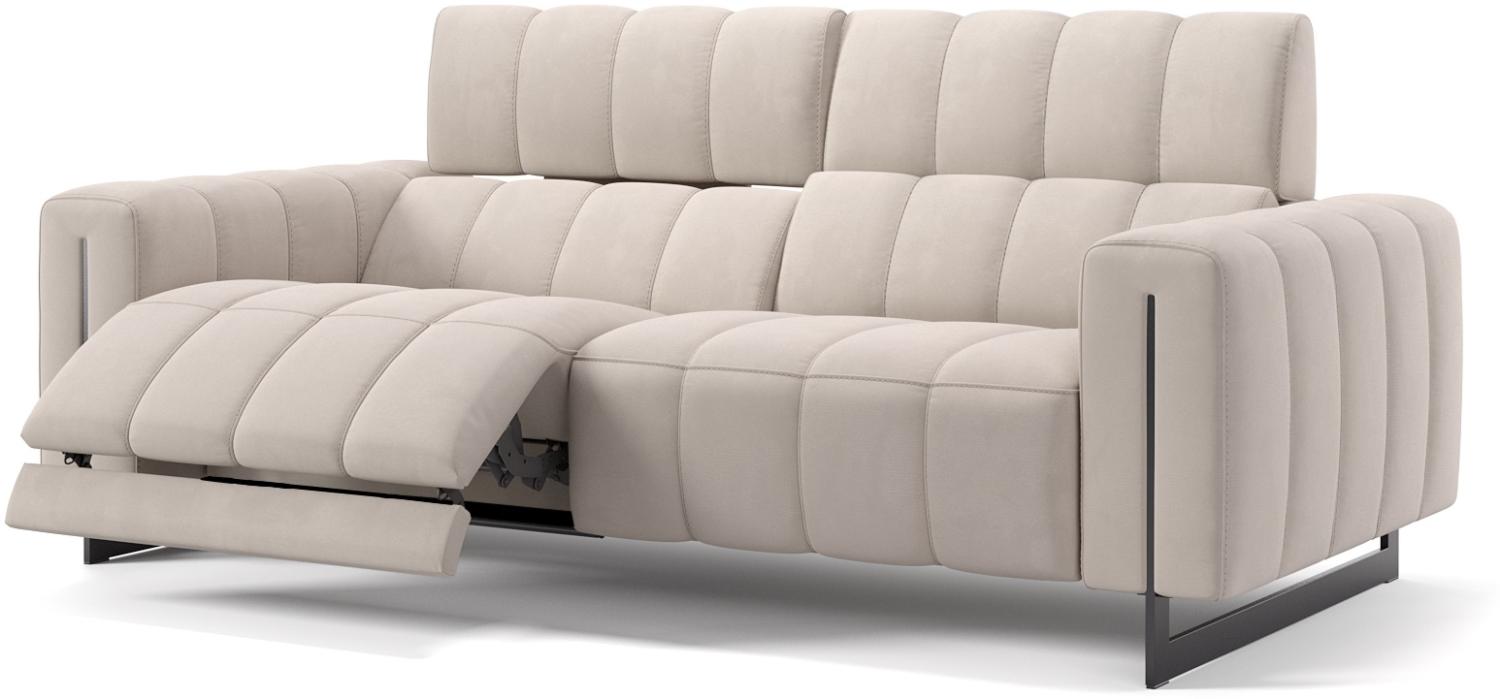 Sofanella Dreisitzer Veneto Stoffcouch Sofa Funktionssofa in Creme Bild 1