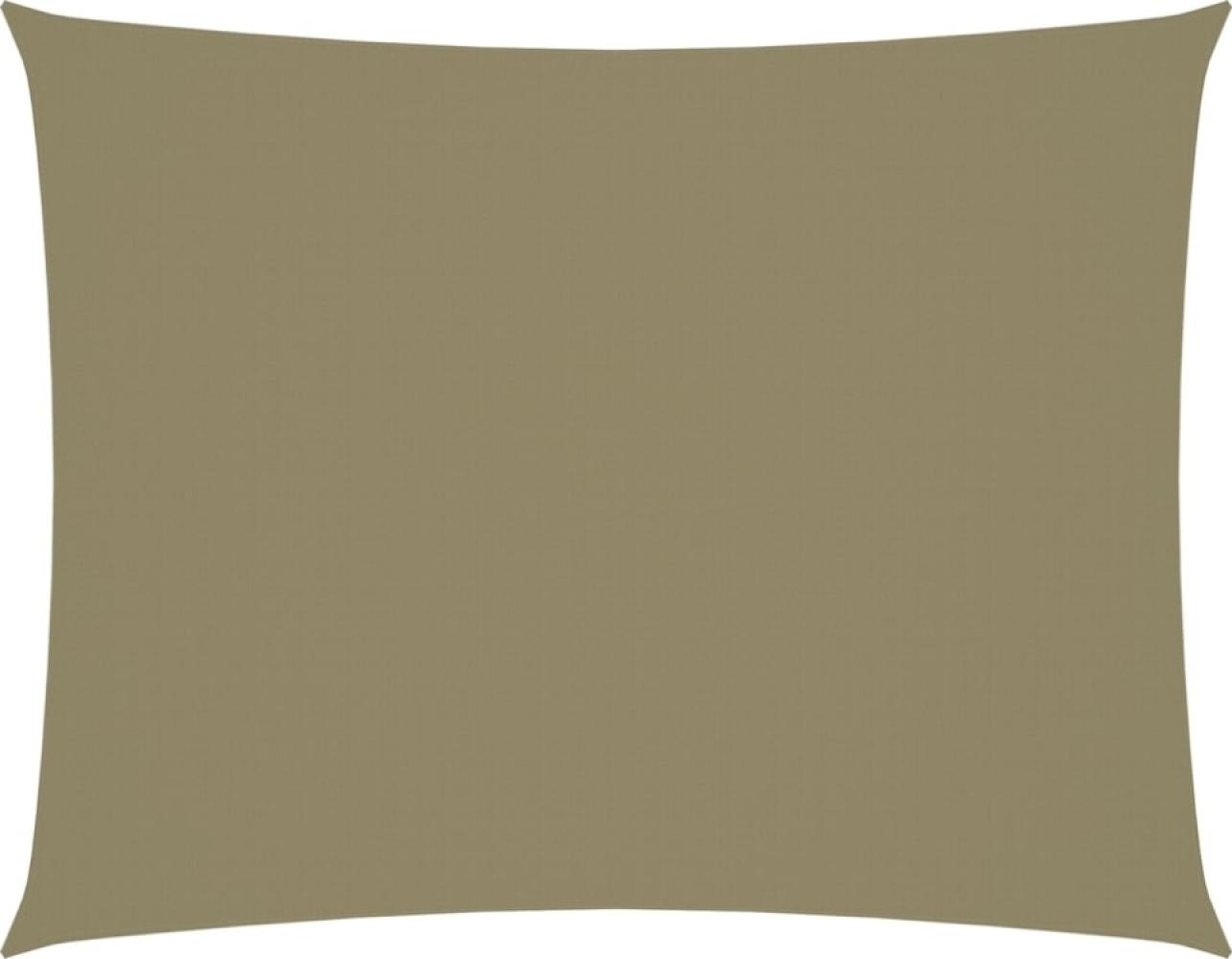 Sonnensegel Oxford-Gewebe Rechteckig 5x7 m Beige Bild 1