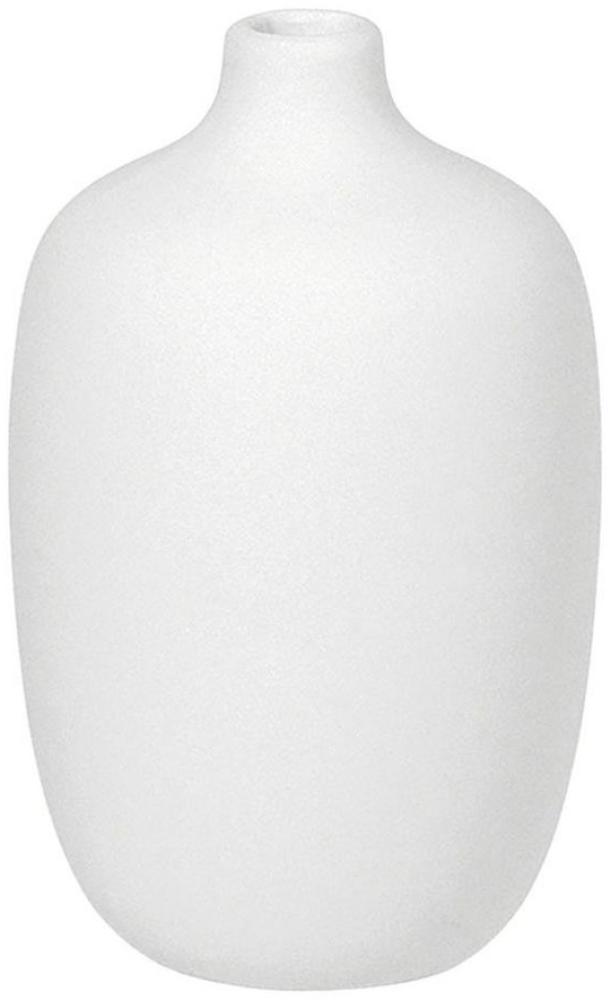 Blomus Vase Ceola, Dekovase, Blumenvase, Keramik, White, H 13 cm, D 8 cm, 66170 Bild 1