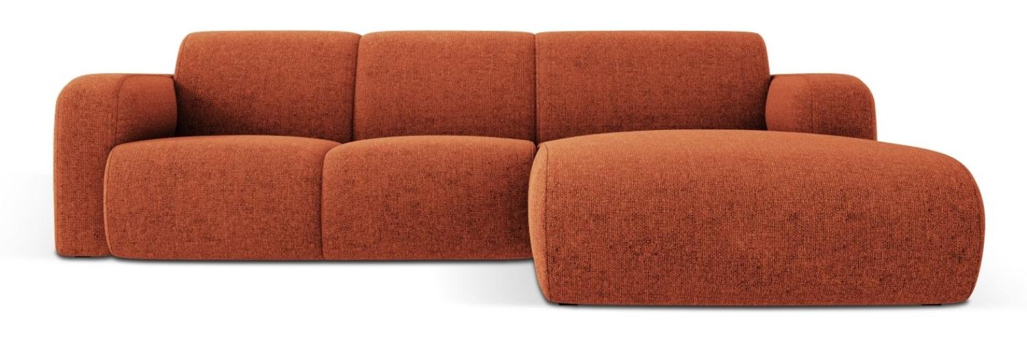 Micadoni Boucle Ecksofa Molino 4-Sitzer Rechts Chenille Terrakotta Bild 1