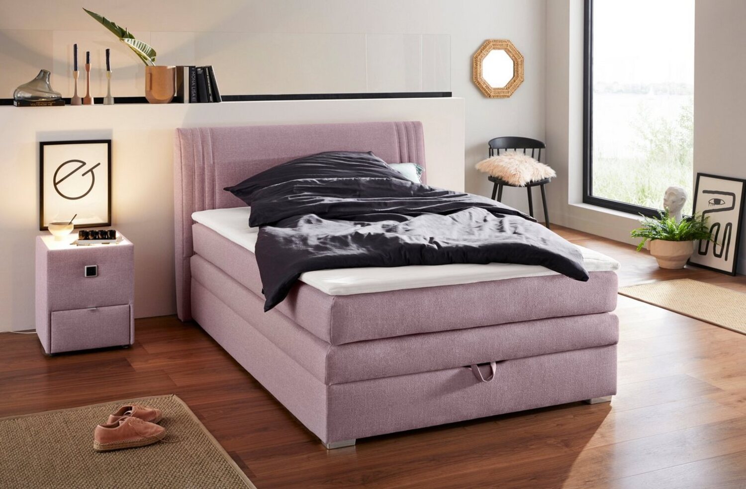 Jockenhöfer Gruppe Boxspringbett "Amira", OTTOs Choice! Topseller, mit Bettkasten und Topper, erhältlich in den Breiten 120,140 & 180cm Bild 1